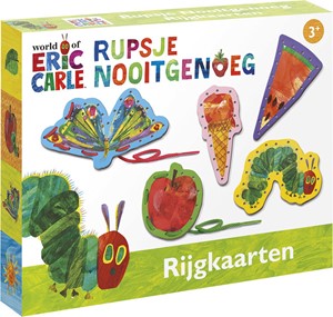 Afbeelding van het spelletje Rupsje Nooitgenoeg - Rijgkaarten