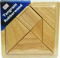 Tangram Rubberwood (12 x 12 cm)