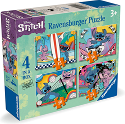 Disney - Stitch 4-in 1 Puzzel (12, 16, 20, 24 stukjes)