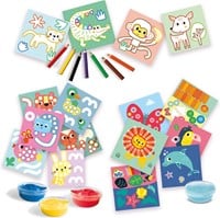 SES My first - 3 in 1 Vingerverven Kleuren en Vormen Plakken-2