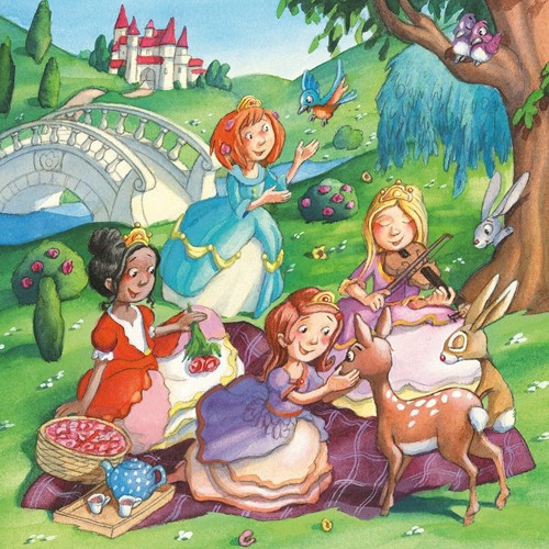 Kleine Prinsessen Puzzel (3x49 stukjes)-2