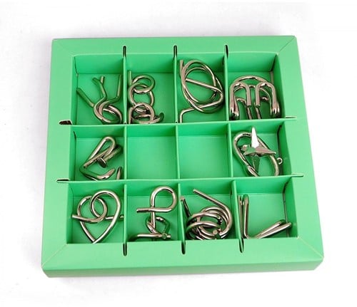 10 Metalen Puzzels Groene Editie-2