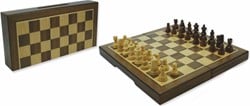 Schaakcassete Magnetisch Walnoot