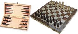 Schaak-/backgammon Klapcassette