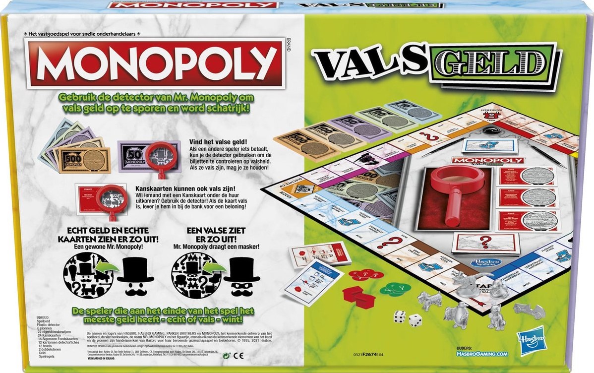 leren garen Uitstekend Monopoly - Vals Geld - kopen bij Spellenrijk.nl