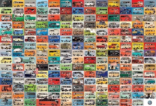 The VW Groovy Bus Puzzel (2000 stukjes)-2