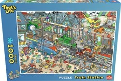That's Life Big Box - Train Station Puzzel (1000 stukjes)