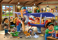 Airplane & Train Repair Puzzel (2x24 stukjes)-2