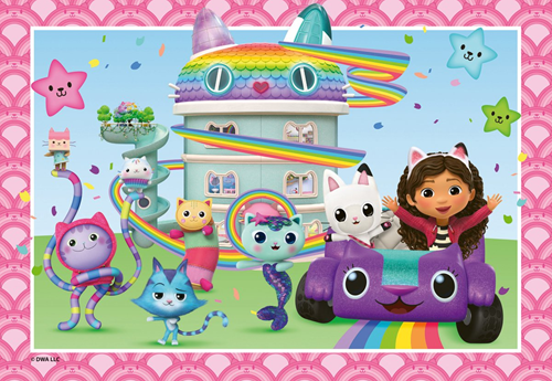 Gabby's Dollhouse Puzzel (2x24 stukjes) (doos beschadigd)-3