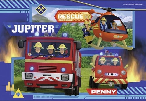 Waterloop met Brandweerman Sam Puzzel (2x24 stukjes)-2