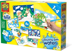 Afbeelding van het spelletje SES - Kleuren met Water Verborgen Dieren Megaset
