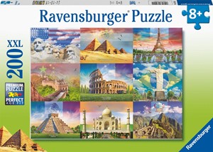 Afbeelding van het spelletje Monuments Of The World Puzzel (200 XXL stukjes)
