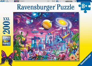 Afbeelding van het spelletje Kosmische Stad Puzzel (200 XXL puzzel)