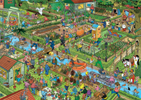 Jan van Haasteren - De Volkstuintjes Puzzel (1000 stukjes)-2