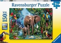 Olifanten in de Jungle Puzzel (150 XXL stukjes)