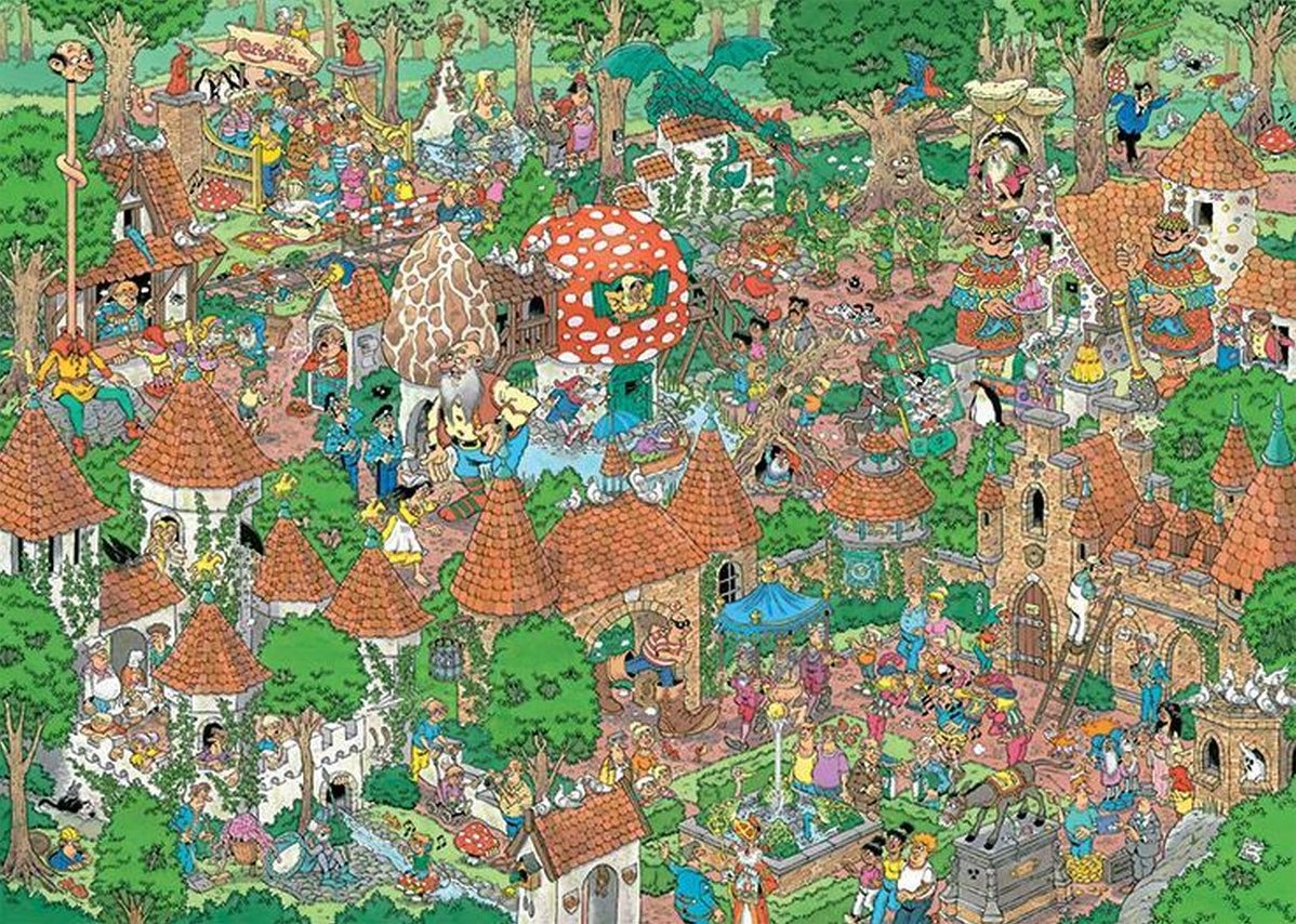 module Opmerkelijk meesteres Jan van Haasteren - Efteling Sprookjesbos Puzzel (1000 stukjes) - kopen bij  Spellenrijk.nl