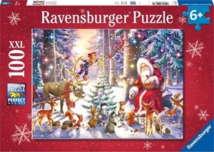 Afbeelding van het spelletje Kerstmis in het bos Puzzel (100 XXL stukjes)