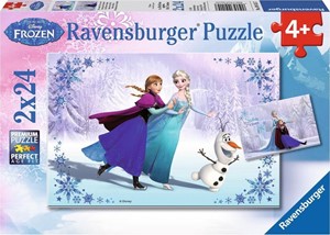 Afbeelding van het spelletje Disney Frozen Puzzel (2x24 stukjes)