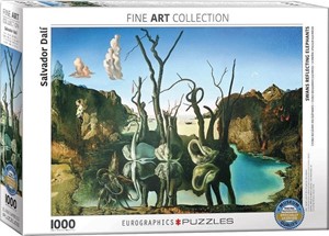 Afbeelding van het spelletje Swans Reflecting Elephants - Salvador Dali Puzzel (1000 stukjes)
