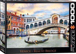 Afbeelding van het spelletje Venice Rialto Bridge Puzzel (1000 stukjes)