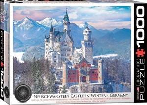 Thumbnail van een extra afbeelding van het spel Neuschwanstein Castle in Winter Puzzel (1000 stukjes)