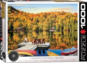 Afbeelding van het spel Lakeside Cottage Quebec Puzzel (1000 stukjes)