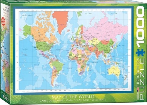 Map of the World Puzzel (1000 stukjes)