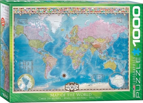 Map of the World Puzzel (1000 stukjes)