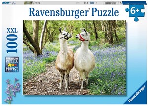 Afbeelding van het spelletje Lama Liefde Puzzel (100 XXL stukjes)