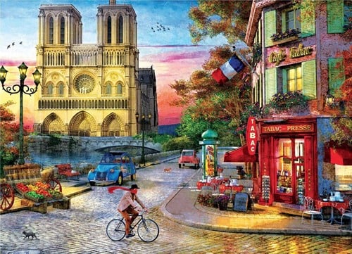 Notre Dame Sunset Puzzel (1000 stukjes)-2