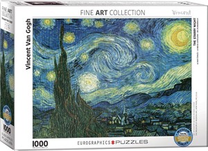 Afbeelding van het spelletje Starry Night - Vincent van Gogh Puzzel (1000 stukjes)