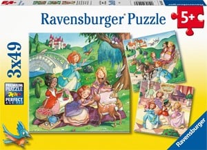 Afbeelding van het spel Kleine Prinsessen Puzzel (3x49 stukjes)