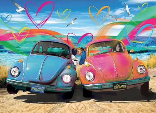 VW Beetle Love - Parker Greenfield Puzzel (1000 stukjes)-2