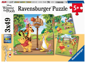 Disney Winnie the Pooh Sportdag Puzzel 3x49 stukjes