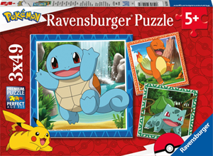 Pokemon Puzzel 3 x 49 stukjes