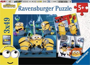 Afbeelding van het spel Grappige Minions Puzzel (3 x 49 stukjes)