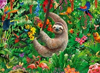 Schattige Luiaard Puzzel (300 XXL stukjes)-2