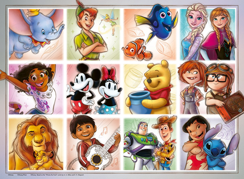 Disney Multi Character Puzzel (100 XXL stukjes)-2