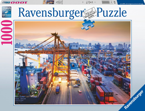 Afbeelding van het spelletje Haven van Hamburg Puzzel (1000 stukjes)