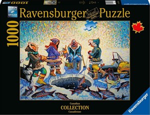 Afbeelding van het spelletje IJsvissen Puzzel (1000 stukjes)