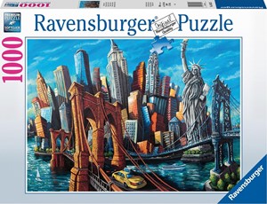 Afbeelding van het spelletje Welkom in New York Puzzel (1000 stukjes)