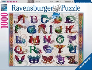 Afbeelding van het spel Drakenalfabet Puzzel (1000 stukjes)