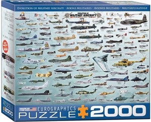 Evolution of Military Aircraft Puzzel 2000 stukjes