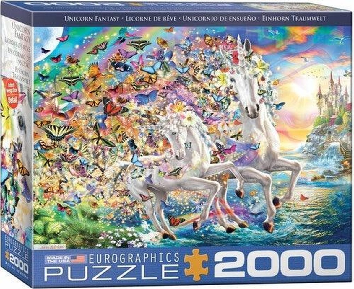 krab output Afstoten Unicorn Fantasy Puzzel (2000 stukjes) - kopen bij Spellenrijk.nl