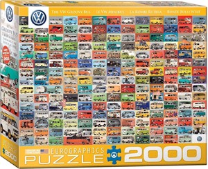 Afbeelding van het spelletje The VW Groovy Bus Puzzel (2000 stukjes)