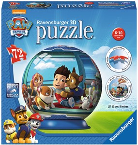 Afbeelding van het spel 3D Puzzel - Paw Patrol Puzzelbal (72 stukjes)