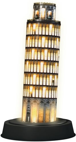 3D Puzzel - Toren van Pisa - Night Editie (216 stukjes)-2
