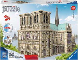 Thumbnail van een extra afbeelding van het spel 3D Puzzel - Notre Dame Parijs (324 stukjes)