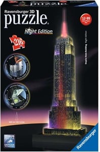 Afbeelding van het spel 3D Puzzel - Empire State Building - Night Edition (216 stukjes)