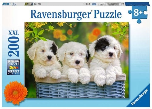 Schattige Puppies Puzzel (200 XXL stukjes)